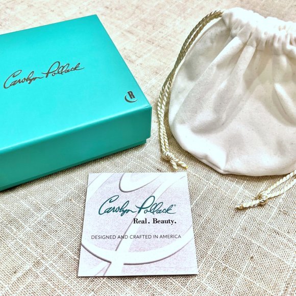 Carolyn Pollack Dark Blue Agate Kite-Set 3-Stone Sterling Silver Cuff Br… - Picture 4 of 5